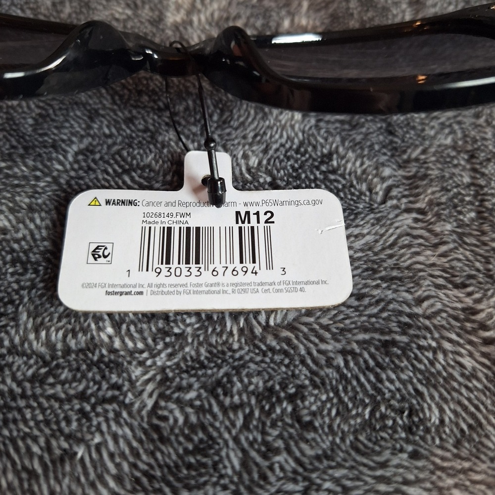 Foster‎ Grant Fashion Sunglasses M12 Black FREE CASE - Picture 7 of 9